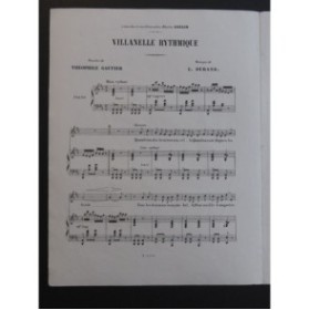 DURAND Lucien Villanelle Rythmique Chant Piano XIXe siècle