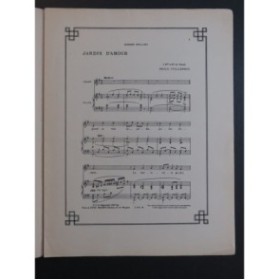 VUILLERMOZ Émile Jardin d'amour Chant Piano 1921