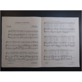 KALTNECKER M. Cantique au Christ-Roi Chant Piano 1927