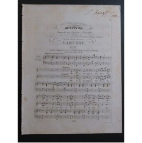 GABUSSI Vincenzo Oh cara immagine Chant Piano ca1830