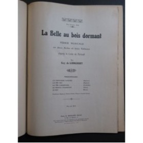DE LIONCOURT Guy La Belle au bois dormant Féerie Musicale Chant Piano 1921