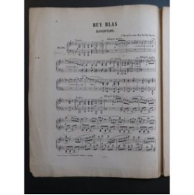 MENDELSSOHN Ruy Blas Ouverture Piano ca1880