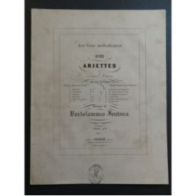 FONTANA Bartolammeo Deh Consola una Volta Chant Piano ca1845