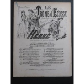HERVÉ Le Trône d'Ecosse No 1 Ballade Chant Piano ca1871