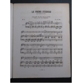 HERVÉ Le Trône d'Ecosse No 1 Ballade Chant Piano ca1871