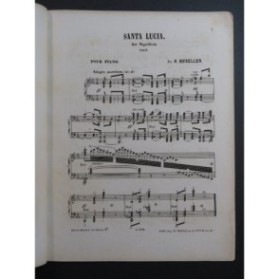 ROSELLEN Henri Santa Lucia Piano ca1860