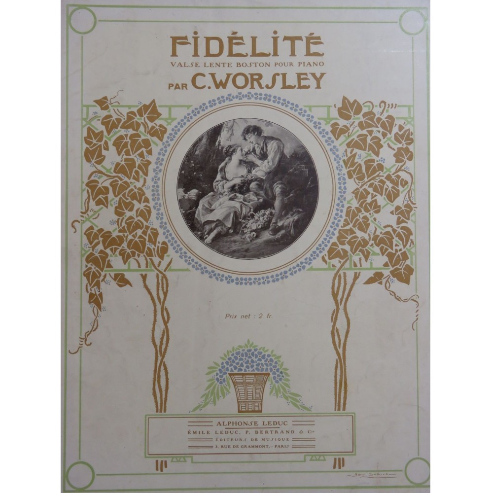 WORSLEY C. Fidélité Piano 1911