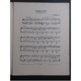 WORSLEY C. Fidélité Piano 1911