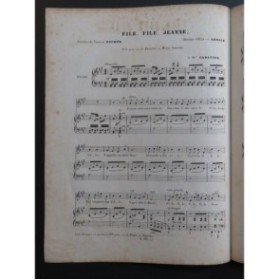 ARNAUD Étienne File, File Jeanne ! Chant Piano 1849