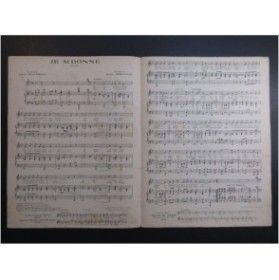 CHRISTINÉ Henri Je M'Donne Chant Piano 1921
