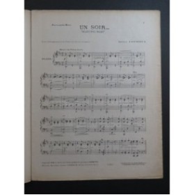 CRÉMIEUX Octave Un Soir... Piano 1919
