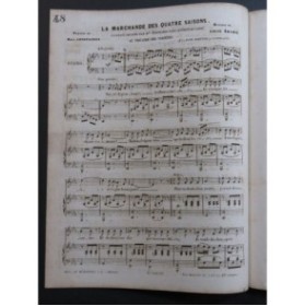 ABADIE Louis La marchande des quatre saisons Chant Piano ca1850