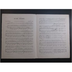 HAHN Reynaldo D'une Prison Chant Piano 1894