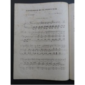 MERLE E. L'Embarras d'une Pièce D'Or Chant Piano ca1850