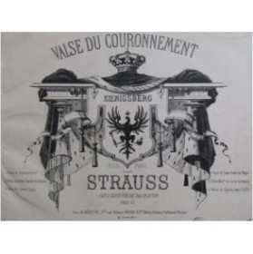 STRAUSS Valse du Couronnement Piano XIXe
