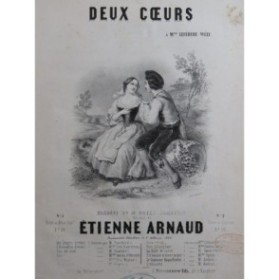 ARNAUD Étienne Deux Cœurs Chant Piano 1850