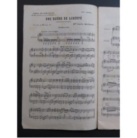 MATHIEU Émilie Une Heure de Liberté Opérette Chant Piano ca1885