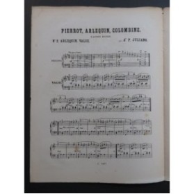JULIANO A. P. Arlequin Valse Piano ca1870