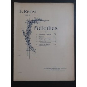 RETSI F. L'Éveil du Matin Chant Piano ca1910