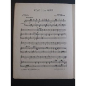 SCOTTO Vincent Voici la Lune Chant Piano 1913