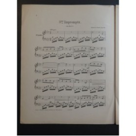 FAURÉ Gabriel Impromptu No 3 op 34 Piano ca1884