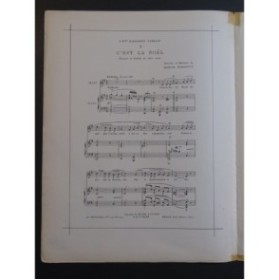 VERSEPUY Marius C'est la Noël Chant Piano 1909