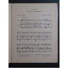 JACOB Maxime Cartes Postales Chant Piano 1927