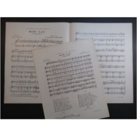 HERVÉ-LEVEILLÉ G. Mon Lac Chant Piano 1913
