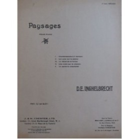 INGHELBRECHT D. E. Paysages Piano 1920