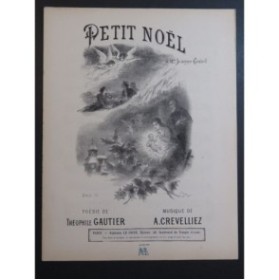 CREVELLIEZ A. Petit Noël Chant Piano ca1880