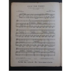 YVAIN Maurice Cach' ton Piano ! Chant Piano 1920