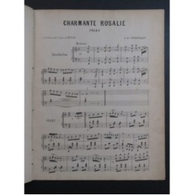 DE CARDEVACQUE A. Charmante Rosalie Piano XIXe siècle