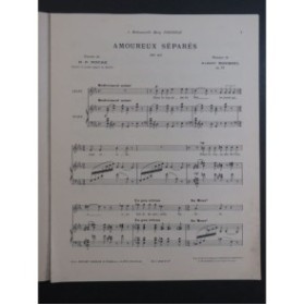 ROUSSEL Albert Amoureux séparés Chant Piano ca1910