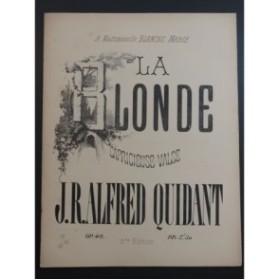 QUIDANT Alfred La Blonde Piano