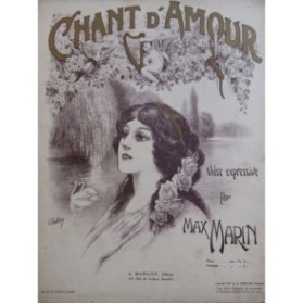 MARIN Max Chant d'Amour Piano 1913