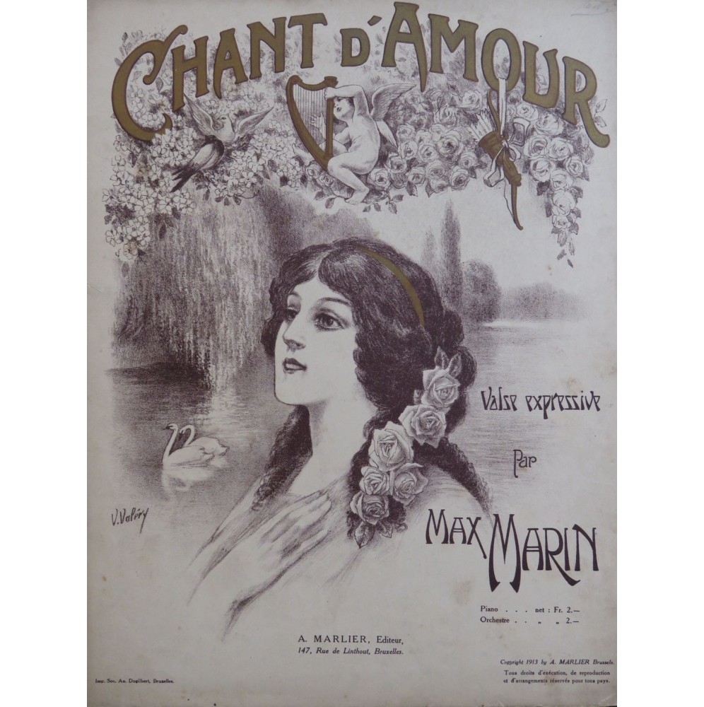 MARIN Max Chant d'Amour Piano 1913