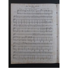 LHUILLIER Edmond La Tante Julie Chant Piano ca1850