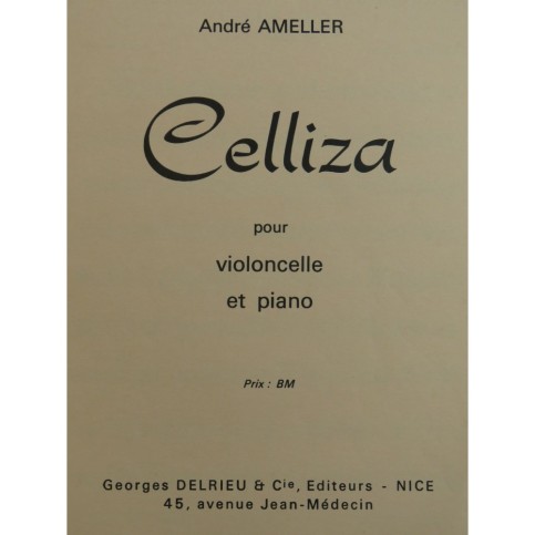 AMELLER André Celliza Piano Violoncelle 1969