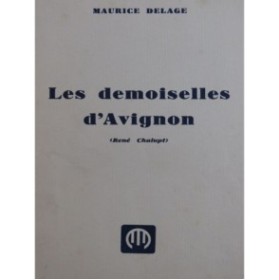 DELAGE Maurice Les demoiselles d'Avignon Chant Piano 1927