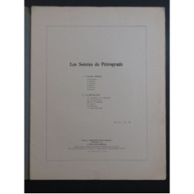 MILHAUD Darius Les Soirées de Pétrograde Chant Piano 1920