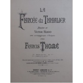 THOMÉ Francis La Fiancée du Timbalier Chant Piano ca1890