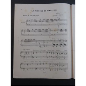 THOMÉ Francis La Fiancée du Timbalier Chant Piano ca1890