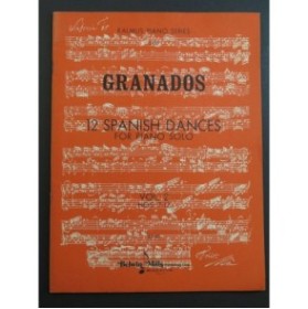 GRANADOS Enrique 12 Spanish Dances Vol. 2 Piano