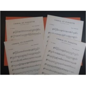 DAUCHY Paul Choral et Fuguette pour 4 Violons