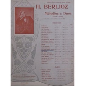 BERLIOZ Hector Le Jeune Pâtre Breton Chant Piano ca1901