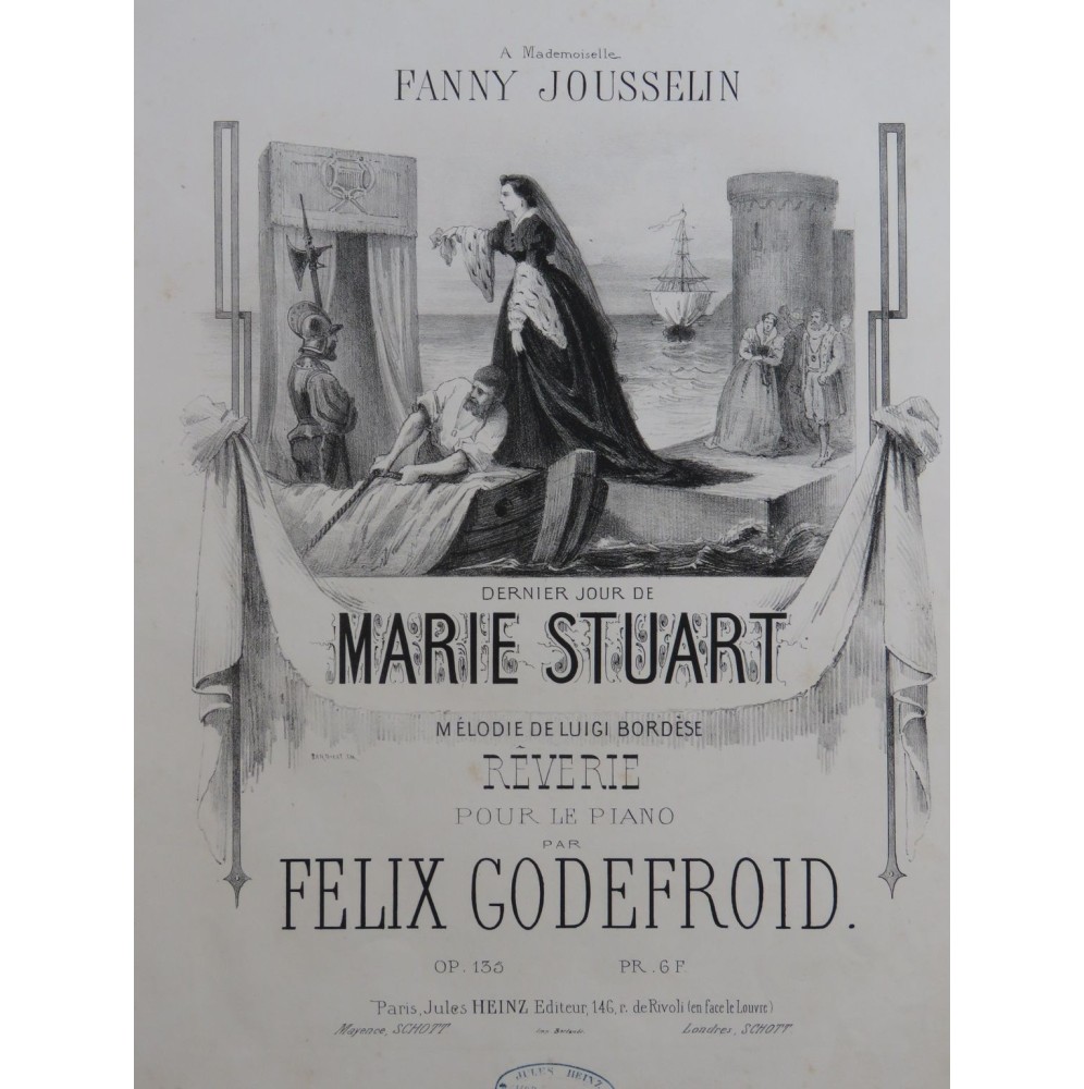 GODEFROID Félix Marie Stuart op 135 Chant Piano ca1850