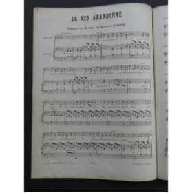 NADAUD Gustave Le Nid Abandonné Chant Piano ca1850
