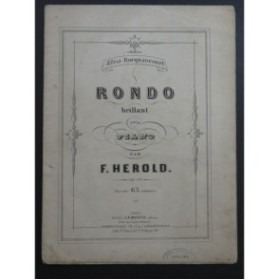 HEROLD Ferdinand Rondo Brillant op 37 Piano ca1860