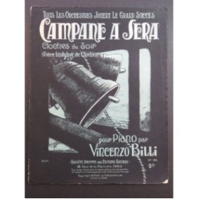 BILLI Vincenzo Campane a Sera op 316 Piano 1916