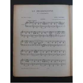VAN CAMPENHOUT François La Brabançonne Piano 4 mains ca1915